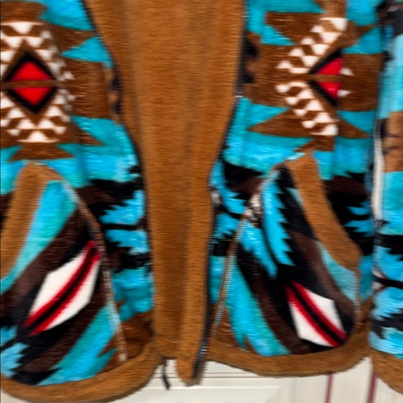 Aztec Print Teddy Jacket - Picture 2 of 6